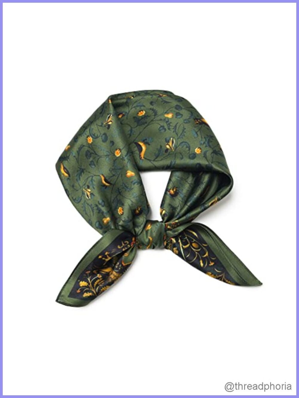 100% Mulberry Silk Scarf Square Neckerchief Headscarf Gift Packed 25.6in